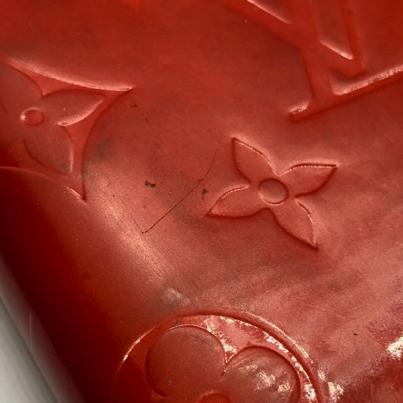 Louis Vuitton Agenda - Red Patent Leather Notebook Binder / Cover - Picture 3 of 10